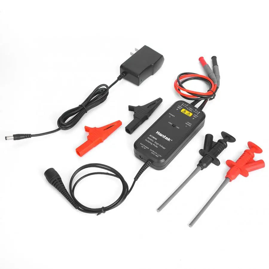 Hantek 100MHZ oszcilloszkóp HT8050/HT8100 nagyfeszültségű differenciálszonda leválasztó szonda LED jelző kiegészítő eszközök