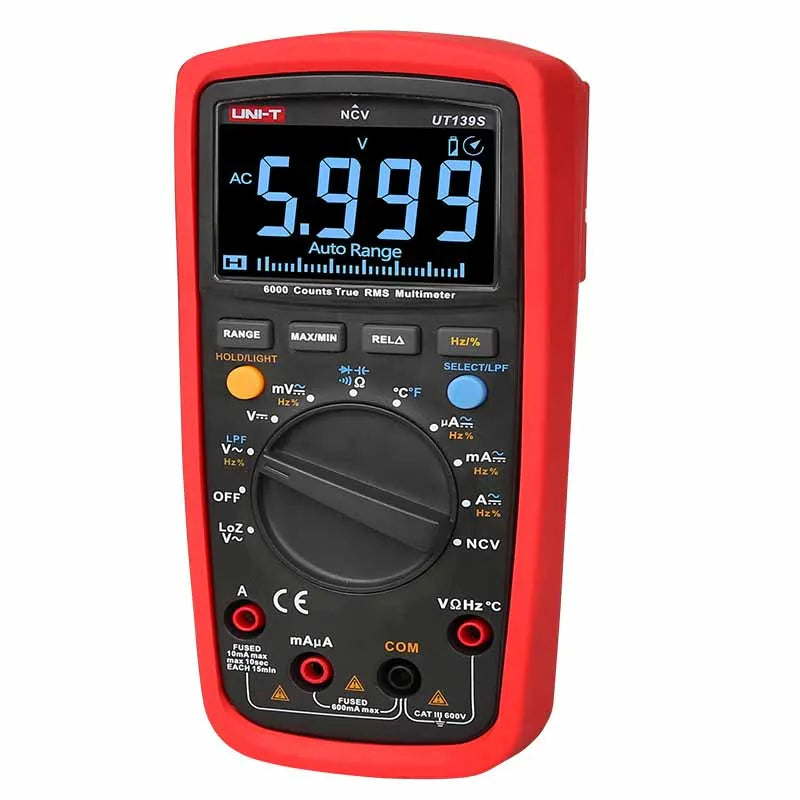 UNIT Multimeter Professional UT139S True RMS Digital Multimeters Temperature Probe LPF pass (low pass filter) function