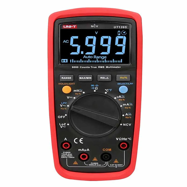 UNIT Multimeter Professional UT139S True RMS Digital Multimeters Temperature Probe LPF pass (low pass filter) function