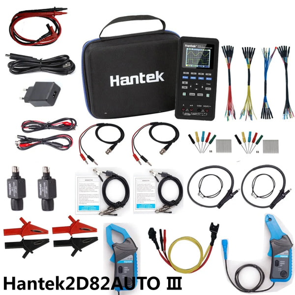 Hantek 2D82Auto digitális autós kézi oszcilloszkóp 4 in 1 + multiméter 80MHz jelforrás Машина Diagnostic 250MSa/S hordozható