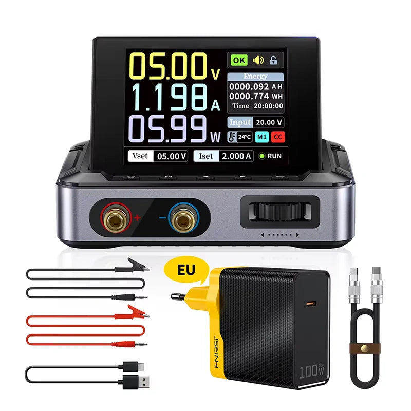 FNIRSI DPS-150 Laboratory DC Power Supply, CNC Adjustable 30V 5A Digital Display Micro Stabilized Switch Power Supply, Portable