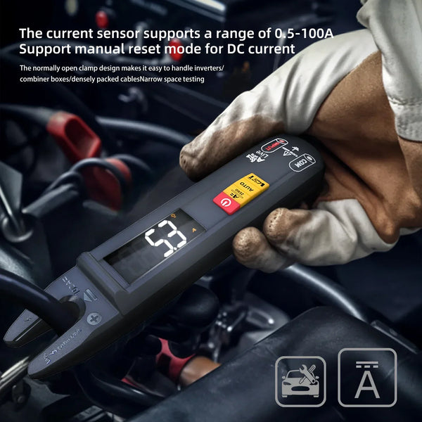 BSIDE U0 Digital Clamp Meter Fork DC AC 100A Smart Ammeter Pliers T-RMS Current Auto Multimeter Voltage Ohm Electrical Tester