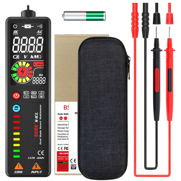 BSIDE S1 S1CL New Voltage Detector Tester Digital Multimeter Smart LCD Portable DC AC Voltage Ohm Continuity Hz NCV Test Meter