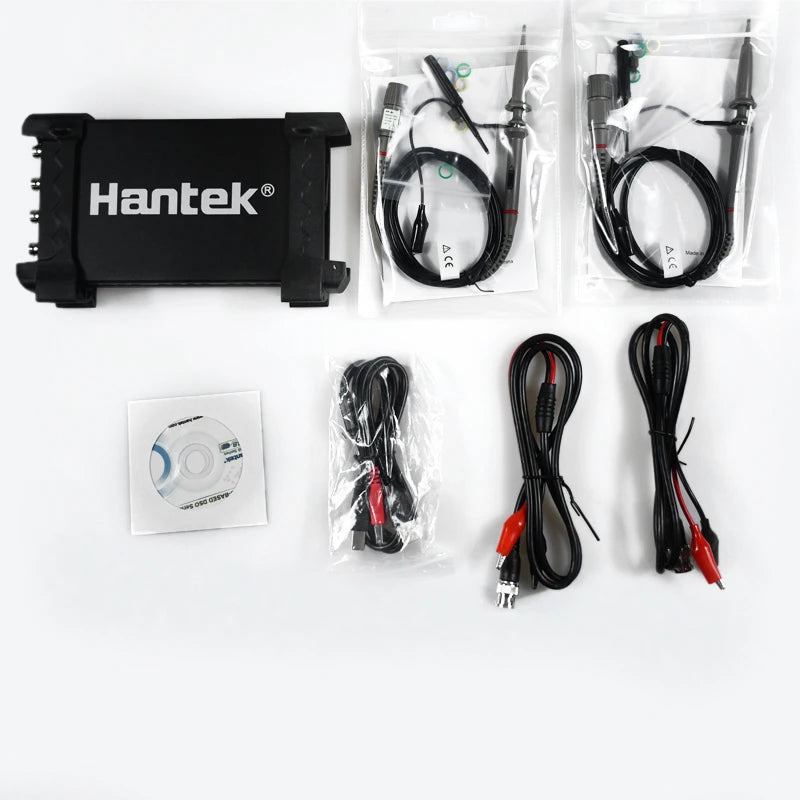 Hantek 6074BE Digital Storage Oscilloscopes 6074BC 6074BD HT201 PC USB Portable Осциллограф 4 Channels 70MHz Bandwidths WIN10