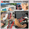 ANENG AOS04 Handheld Oscilloscope Multimeter Digital 50MS/s Sampling Rate Bandwidth Waveform AC Voltage Capacitance Ohm Test Too
