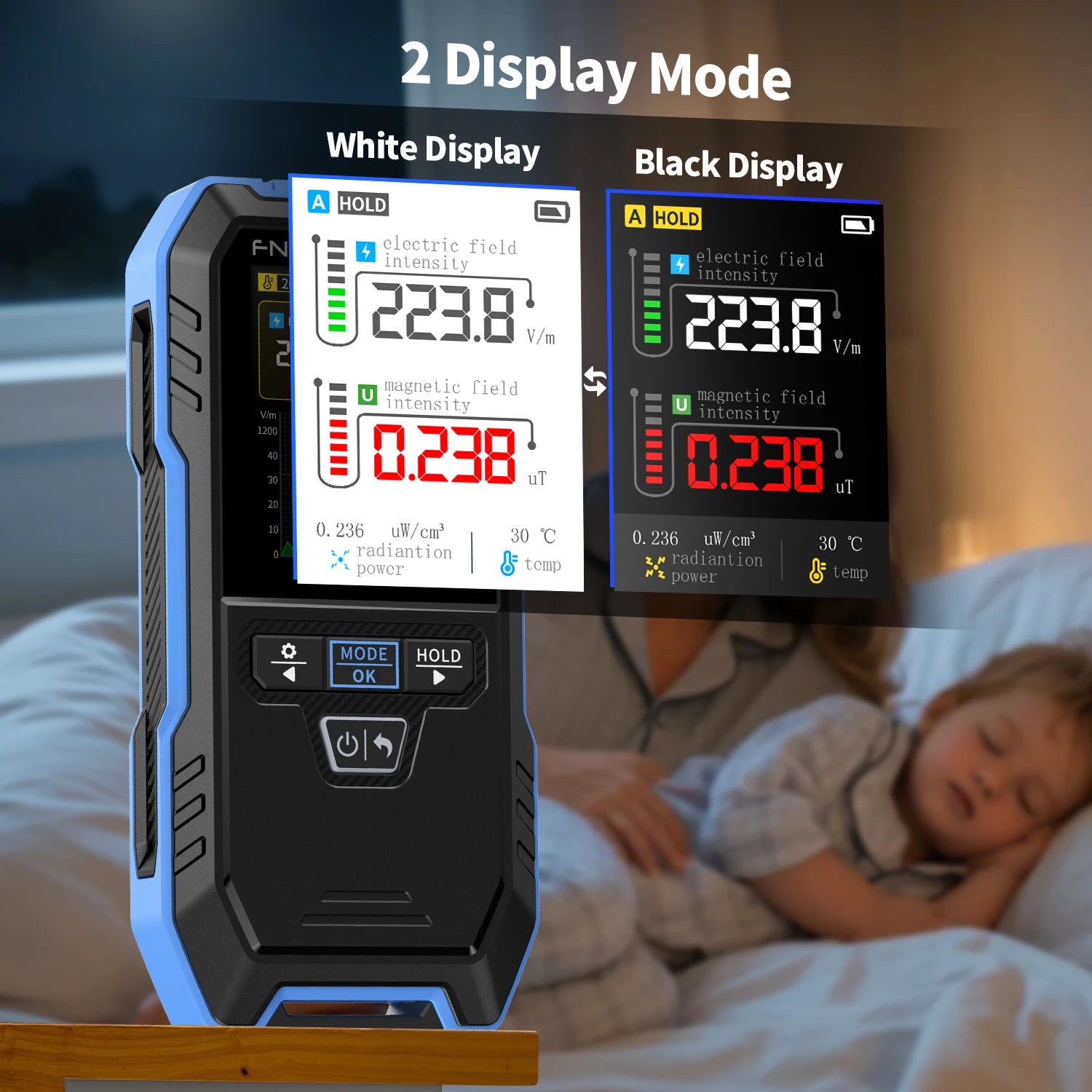 FNIRSI ERD-10 4-IN-1 Electromagnetic Radiation Detector