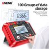 ANENG MH12 Digital Megohmmeter Meters Insulation Earth Resistance Meters Tester cable High Voltage Voltmeter Meter
