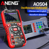 ANENG AOS04 Handheld Oscilloscope Multimeter Digital 50MS/s Sampling Rate Bandwidth Waveform AC Voltage Capacitance Ohm Test Too