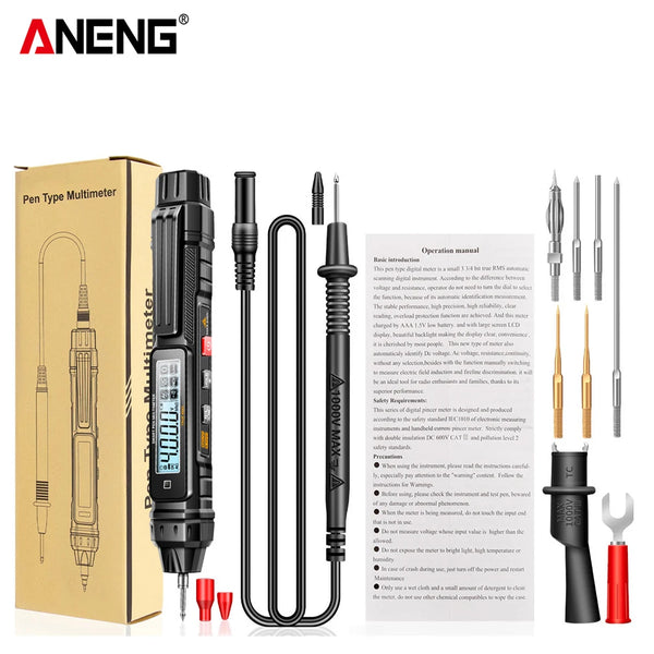 ANENG A3005 Digital Professional Multimeter Pen Testers AC/DC Voltage Meter Live Zero Line Detector Buzzer Ohm Tester Tools