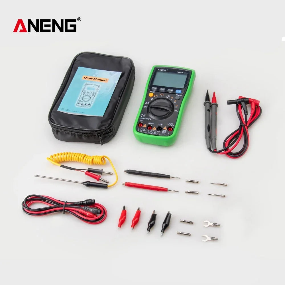 ANENG AN870 Digital Multimeter Profesional 19999 Counts AC/Voltage Current NCV Capacitance Resistance Ohm Auto Range Test Tool