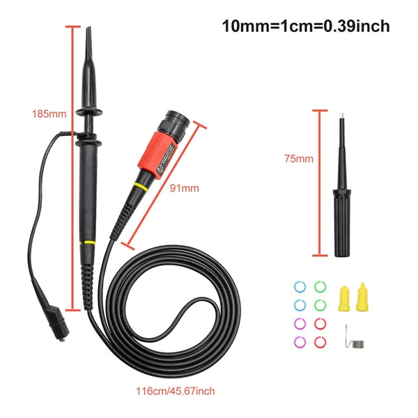 Promotion! P4100 Oscilloscope Probe 100:1 2KV High Voltage 100Mhz Safety BNC Connector For Oscilloscope Adjustable Attenuation