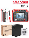 ANENG MH12 Digital Megohmmeter Meters Insulation Earth Resistance Meters Tester cable High Voltage Voltmeter Meter
