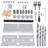 WNew 3 In 1 Dowel Jig Woodworking Hole Puncher Drill Guide Positioning 7/8/10MM M14 M18 Hole Opener Drilling Guide Tool
