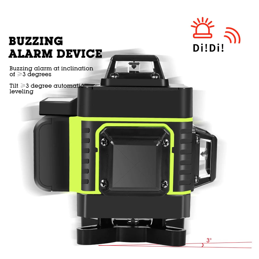 16 Lines 4D 360 Horizontal And Vertical Laser Level green line SelfLeveling Super Powerful Laser level green Beam laser level