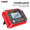 ANENG MH12 Digital Megohmmeter Meters Insulation Earth Resistance Meters Tester cable High Voltage Voltmeter Meter