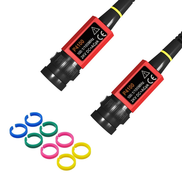 Promotion! P4100 Oscilloscope Probe 100:1 2KV High Voltage 100Mhz Safety BNC Connector For Oscilloscope Adjustable Attenuation