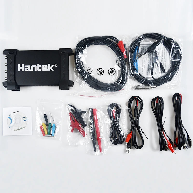 Hantek 6074BE Digital Storage Oscilloscopes 6074BC 6074BD HT201 PC USB Portable Осциллограф 4 Channels 70MHz Bandwidths WIN10