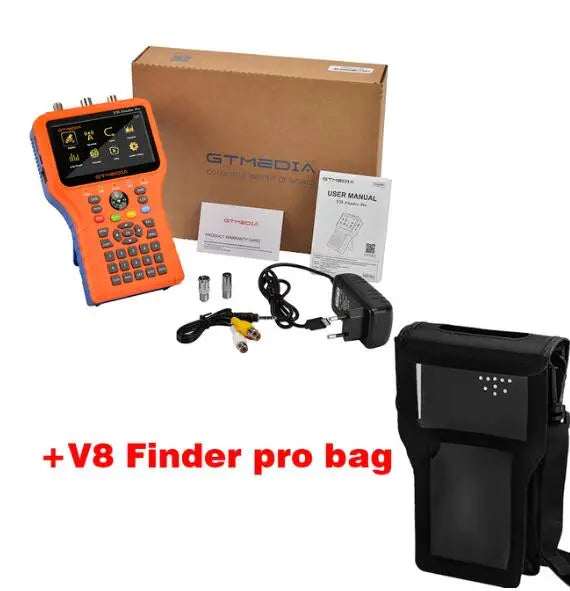 GTmedia V8 Finder Pro2 DVB-S2 DVB-T2 DVB-C AHD H.265 Satellitenmessgerät Satellitenfinder Spektrumanalysator Satelliten-TV-Receiver