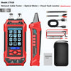 TOOLTOP Ethernet-Kabeltester Multimeter Optischer Leistungsmesser Roter Laser Rauschfreie Kabelverfolgung POE-Spannung QC-Crimptest