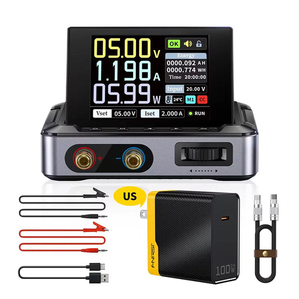 FNIRSI DPS-150 Laboratory DC Power Supply, CNC Adjustable 30V 5A Digital Display Micro Stabilized Switch Power Supply, Portable