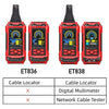 TOOLTOP 400-V-Kabelsuchgerät, unterirdisches Wandkabel, Wasserrohr-Tracker, Stromkreisunterbrechung, Kurzschlusstest, Multimeter, Netzwerktester, 3-in-1