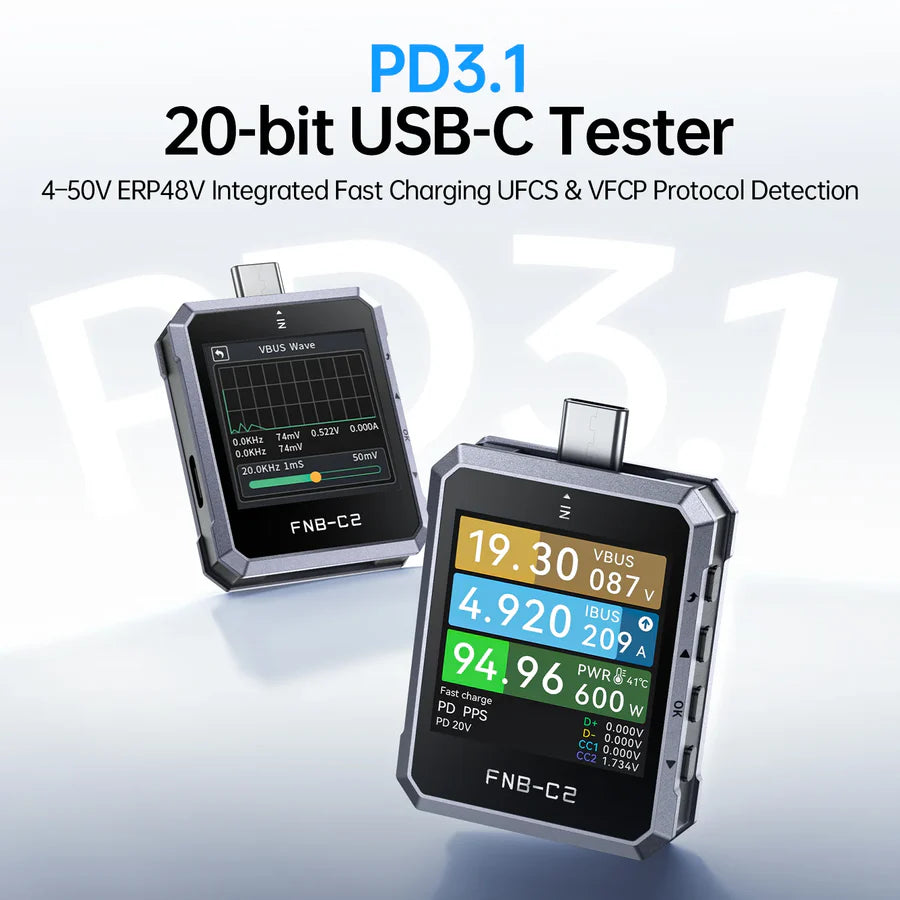 FNIRSI FNB-C2 USB PD 3.1 Type-C Fast Charging Tester