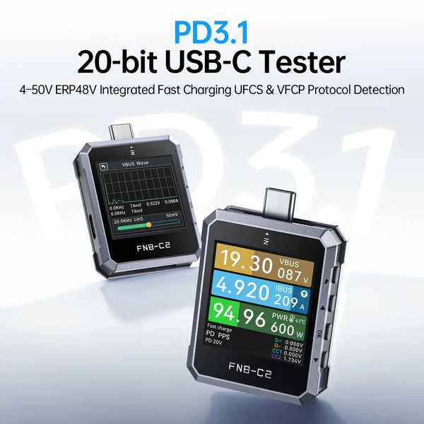 FNIRSI FNB-C2 USB PD 3.1 Type-C Fast Charging Tester