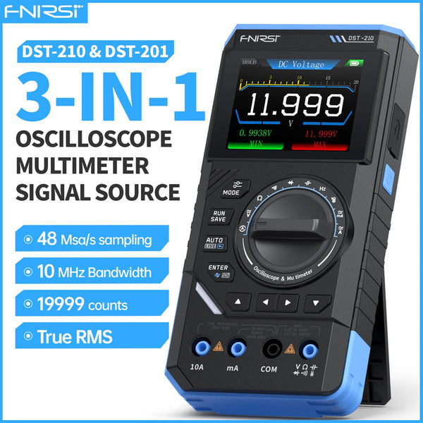 FNIRSI DST-210/201 Oscilloscope, multimètre et générateur de signaux 3 en 1