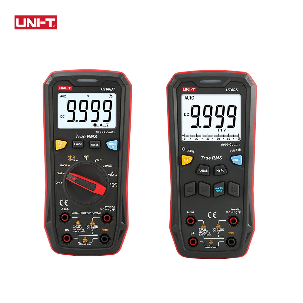 UNI-T UT60S UT60BT digitális intelligens multiméter 1000 V AC DC voltmérő Ampermérő True RMS Frekvenciamérő Kondenzátor Hőmérséklet teszter