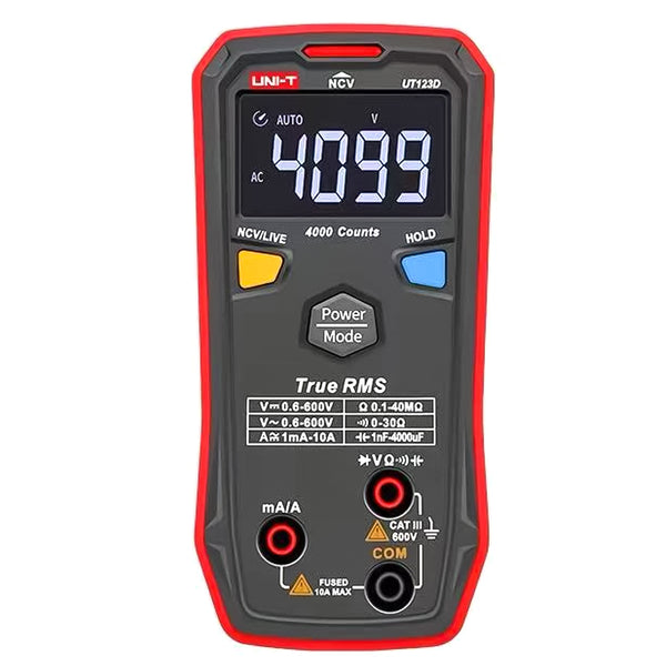 UNI-T UT123D True RMS Smart Digital Multimeter with protective digital display DIY electrician universal meter