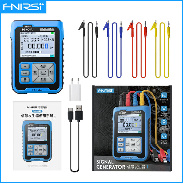 FNIRSI SG004A Signal Generator 4-20mA SDR Receiver Generator【The exterior has been updated to blue】