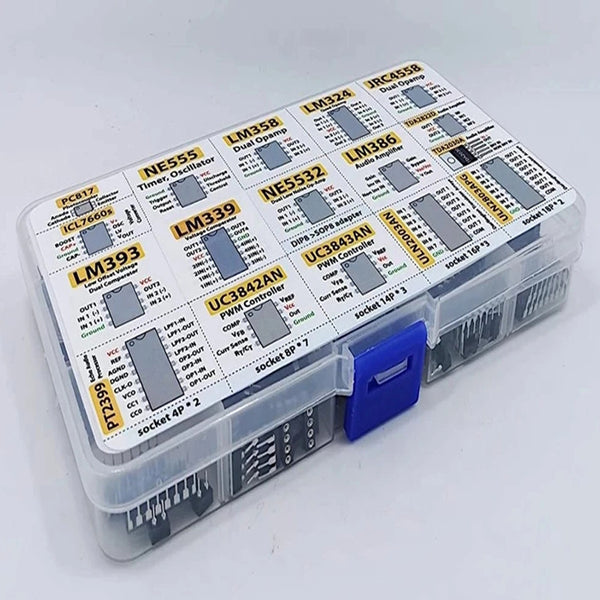 150pcs Integrated Circuits Chips Boxed PC817 ICL7660 NE555 LM358 JRC4558 LM393 LM339 Repair detail image 3