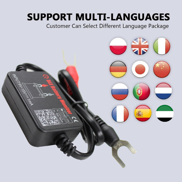 12V Automotive Battery Tester Diagnostic Instrument Bluetooth 4.0 BM2 Battery Monitor Tester product image