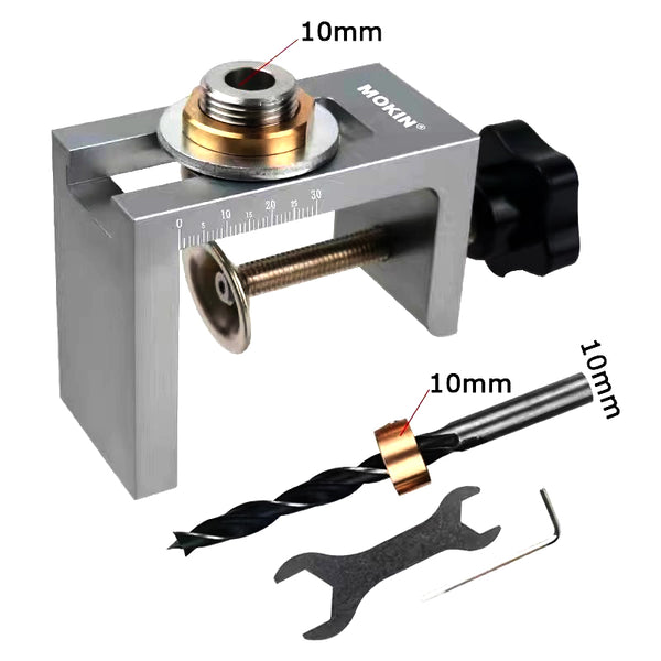 Doweling Jig kit Pocket Hole Drill Sleeve Drilling Guide Cabinet Door Redounder for Woodworking Punching Household DIY Tool