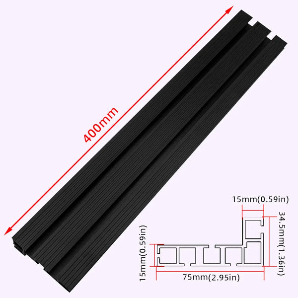 Woodworking Aluminum 75 T Track Work Table Fence 30 50cm System Accessories Tool DIY T Slot Bandsaw Jig for Table Saw Projects