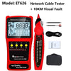 TOOLTOP 3 in 1 LAN Cable Tester Visual Fault Locator Multimeter 600M Length Measure Cable Mapping POE Rj45 Network Cable Tracker