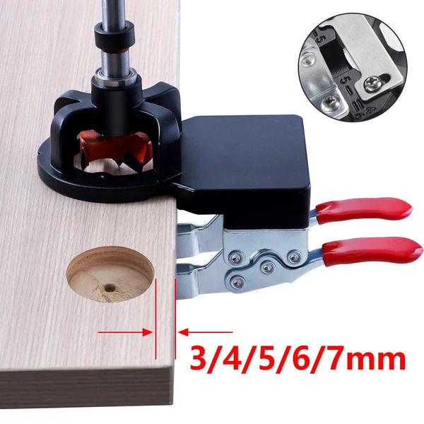 35mm Concealed Hinge Drilling Jig Guide Hinge Hole Drilling Guide Carpenter Woodworking Tool Hole Opener Locator Door Cabinet