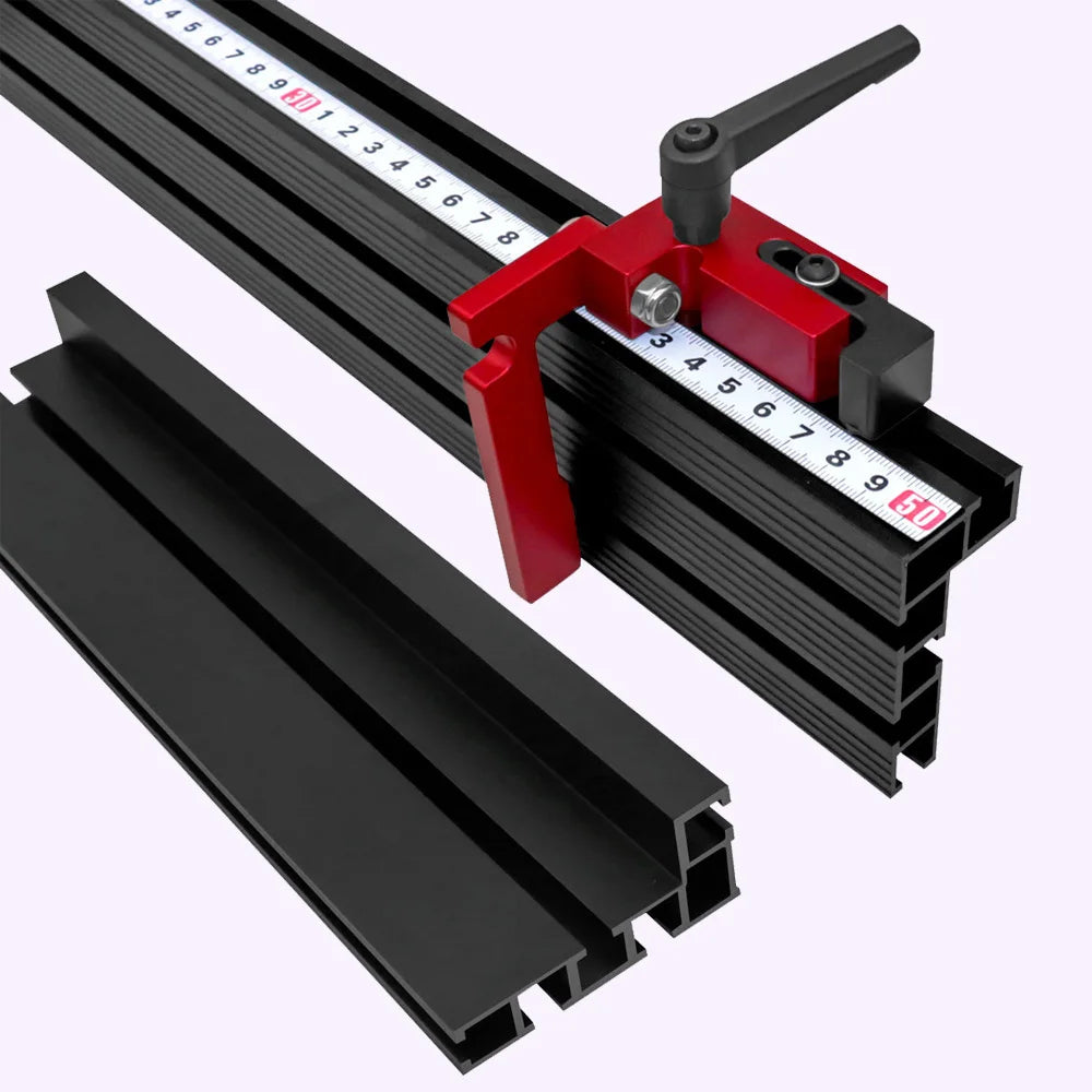 Woodworking 75 T Track Table Fence 60 80cm System T Slots Accessories Fence Laser Fits Portable Table Band Saws Jig Diy Tool Kit