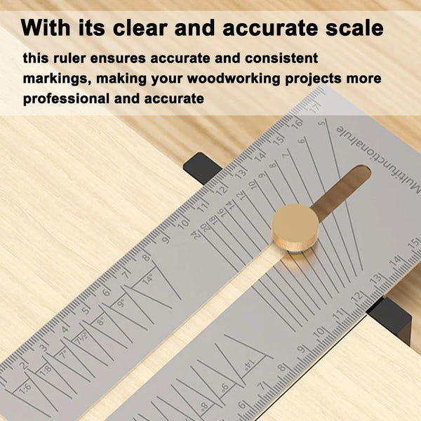 Adjustable Bevel Angle Gauge, Woodworking Scriber Protractor, Stainless Steel Mark Angle Ruler, Slope Gauge, Carpentry Accessory