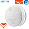 Tuya Intelligent Wifi Strobe Smoke Detector Wireless Fire Alarm Sensor Tuya APP Control Office Home Smoke Alarm Fire Protection