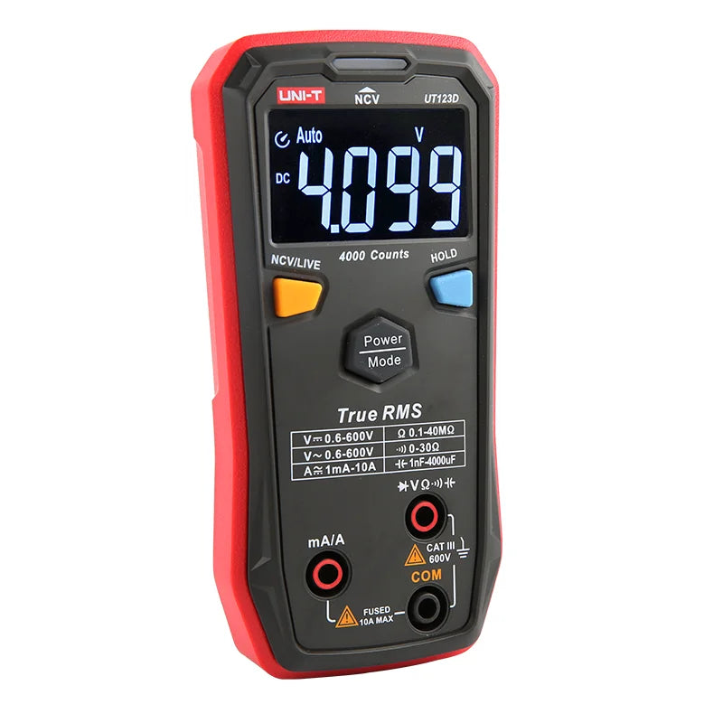 UNI-T UT123D True RMS Smart Digital Multimeter with protective digital display DIY electrician universal meter