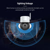 INQMEGA 5MP Wifi TUYA CAMERA Smart Cloud PTZ IP Camera Outdoor Foodlight Google Home Alexa Video Surveillance Cam for Yard
