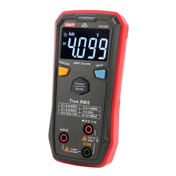 UNI-T UT123D True RMS Smart Digital Multimeter with protective digital display DIY electrician universal meter