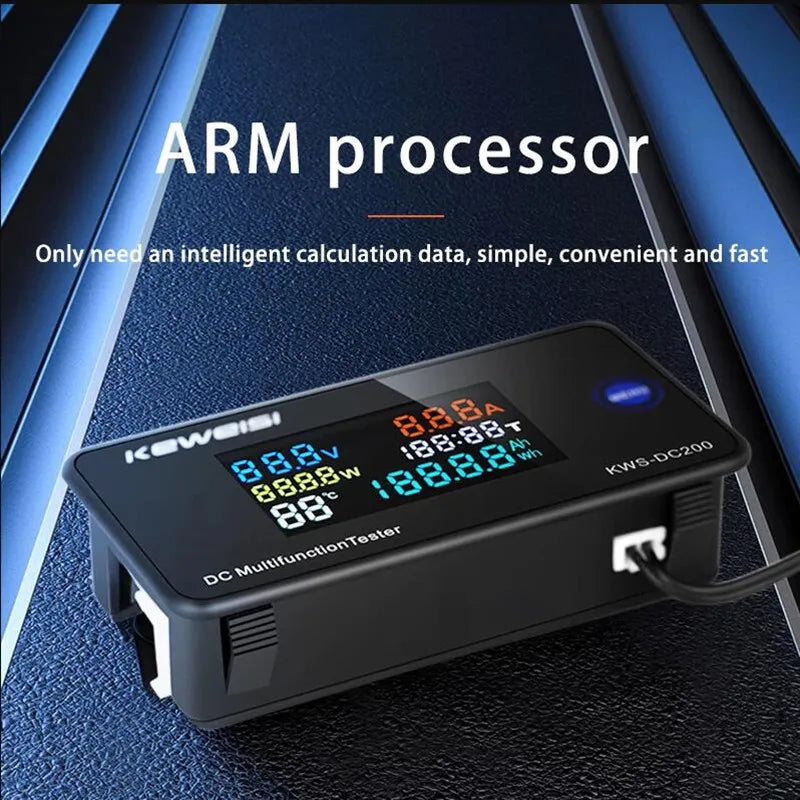 KWS DC-200 Voltmeter Ammeter DC 0-200V KWS Power Energy Meter LED Digital DC Wattmeter Electric Meter with Reset Function 0-100A