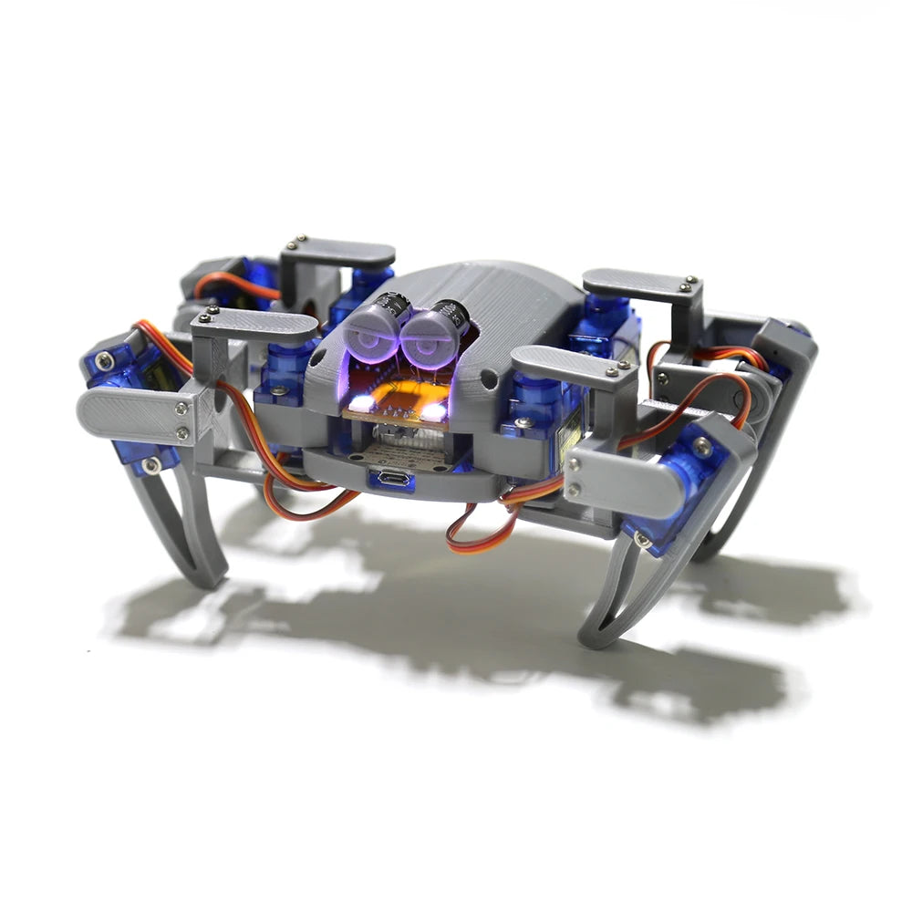Quadruped Spider Robot  Kit v2.0 ESP8266，3D printed Bionic robot DIY NodeMCU Programming robot Maker Open source hardware