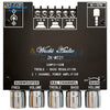 MT21 Placa amplificadora de subwoofer Bluetooth 5.0 de 2.1 canales, 50W x 2 + 100W, amplificador de audio estéreo, amplificador de graves, AUX.