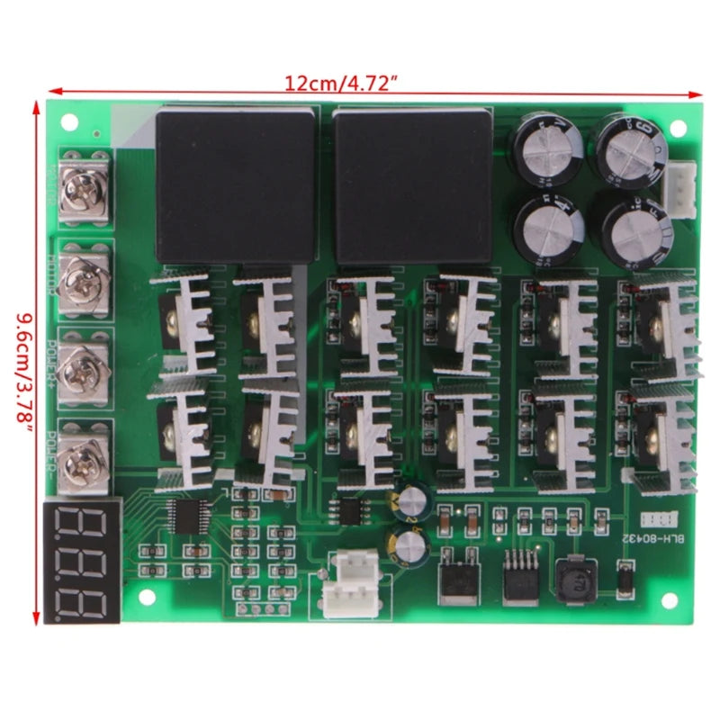 DC 10-55V 12V 24V 36V 48V 55V 100A Motor Speed Controller PWM HHO RC Reverse Control Switch with LED Display