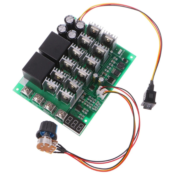 DC 10-55V 12V 24V 36V 48V 55V 100A Motor Speed Controller PWM HHO RC Reverse Control Switch with LED Display