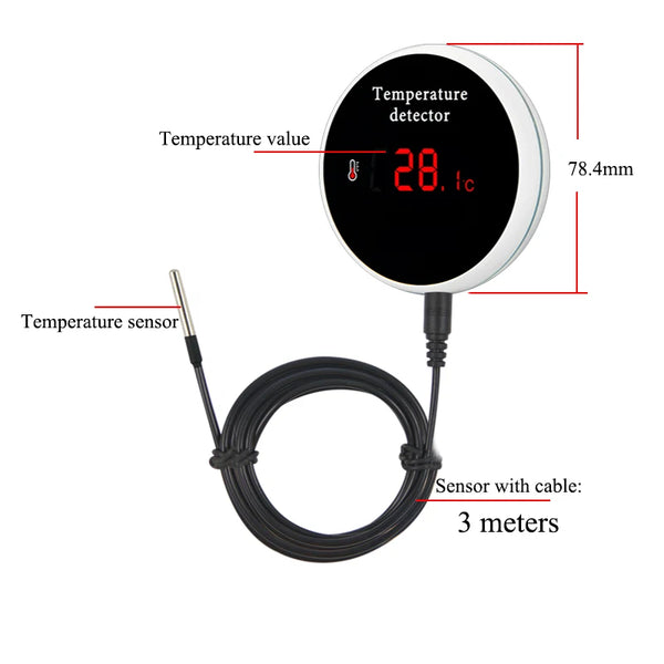 KONLEN Tuya Wifi Temperature Sensor 3m Wire Probe Digital Smartlife Thermometer Smart Home detail image 6