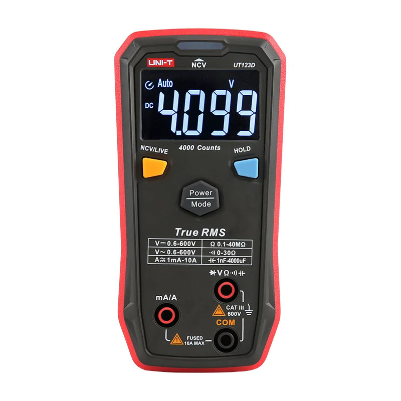UNI-T UT123D True RMS Smart Digital Multimeter with protective digital display DIY electrician universal meter